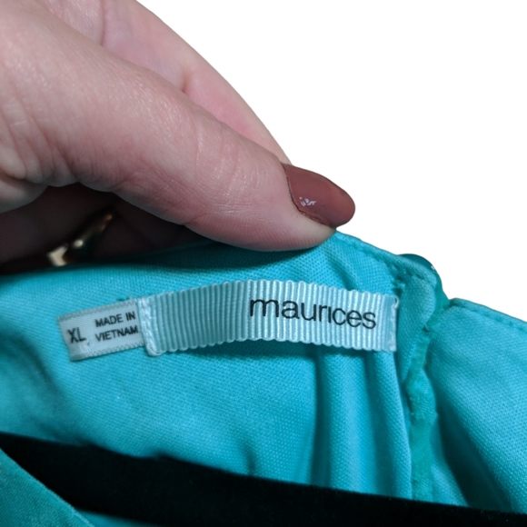 Maurices Woman's Green Long Sleeve Dress SZ XL - Picture 7 of 7